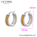 Conception personnalisée de bijoux E-585 Xuping boucles d&#39;oreilles boucles d&#39;oreilles créoles de la mode élégante pour les femmes